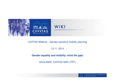 CIVITAS WIKI_Webinar Gender sensitive mobility planning_Maffii