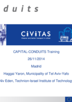 Training CONDUITS Case study Tel Aviv 