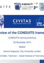 Training CONDUITS Overview of the framework