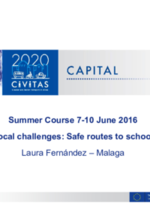 CIVITAS Summer Course - Presentation Local Challenge Introduction Road Safety Schools Laura FERNANDEZ