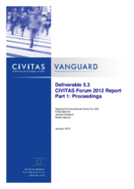 CIVITAS Forum 2012 Report Part 1: Proceedings 
