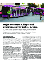 Factsheet: Major investment in biogas and public transport in Örebro, Sweden