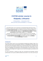 CIVITAS Winter Course Klaipeda Programme and Information